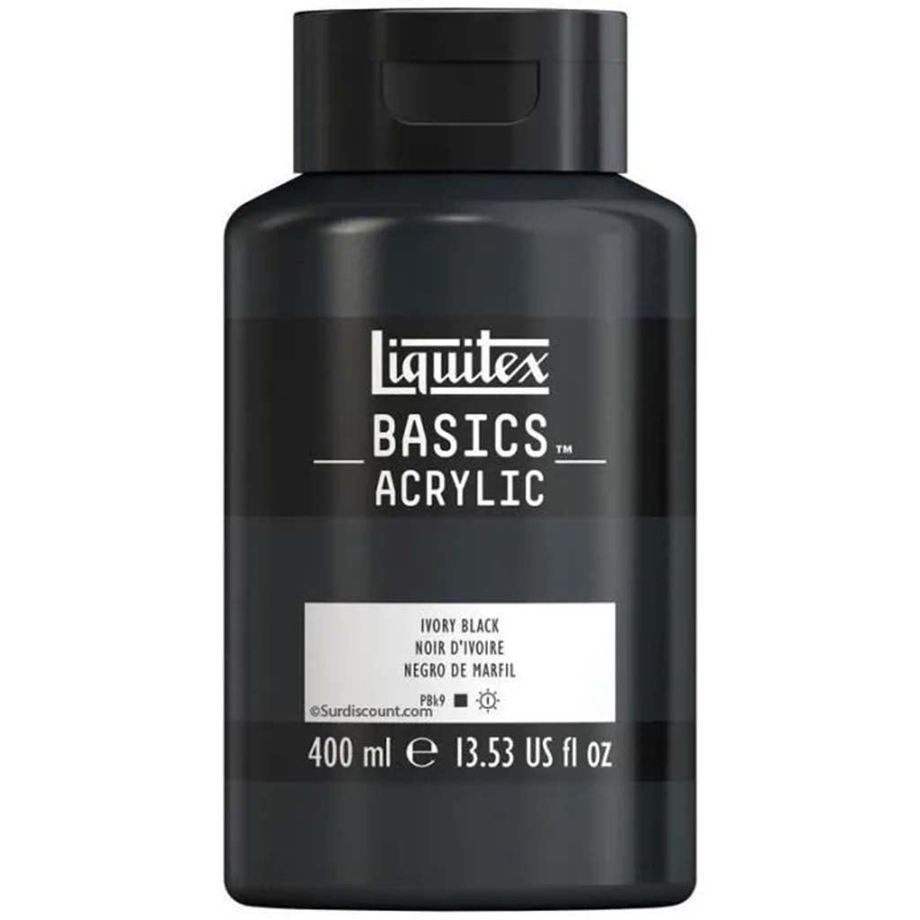 Liquitex Acrylic Paint 400ml 13.5oz Ivory Black