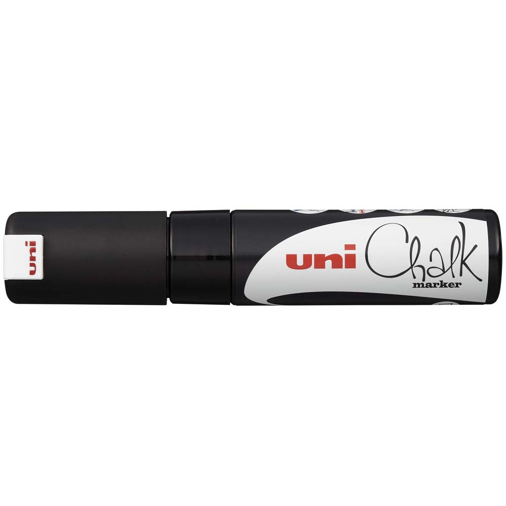 Uni Chalk Markers Pwe-8K Board Black