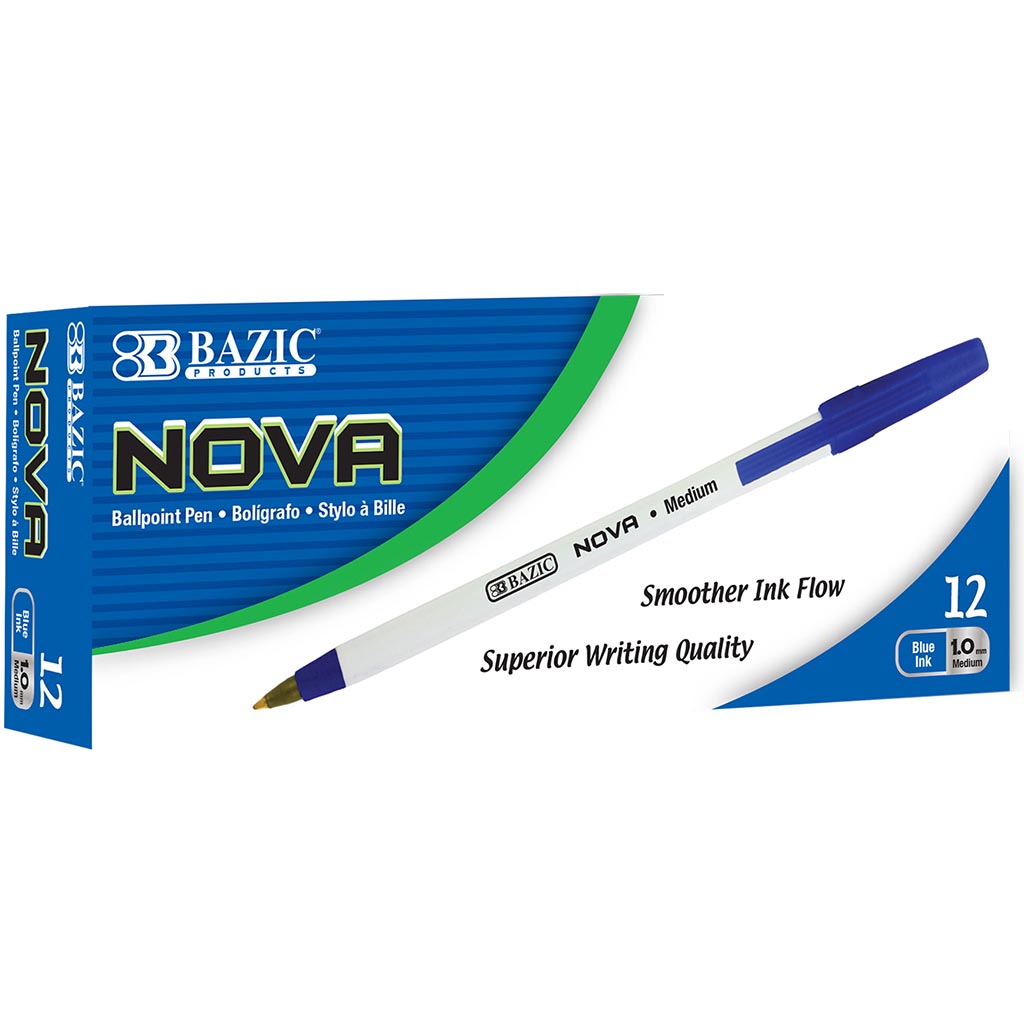 Bazic Nova Color Stick Pen Blue