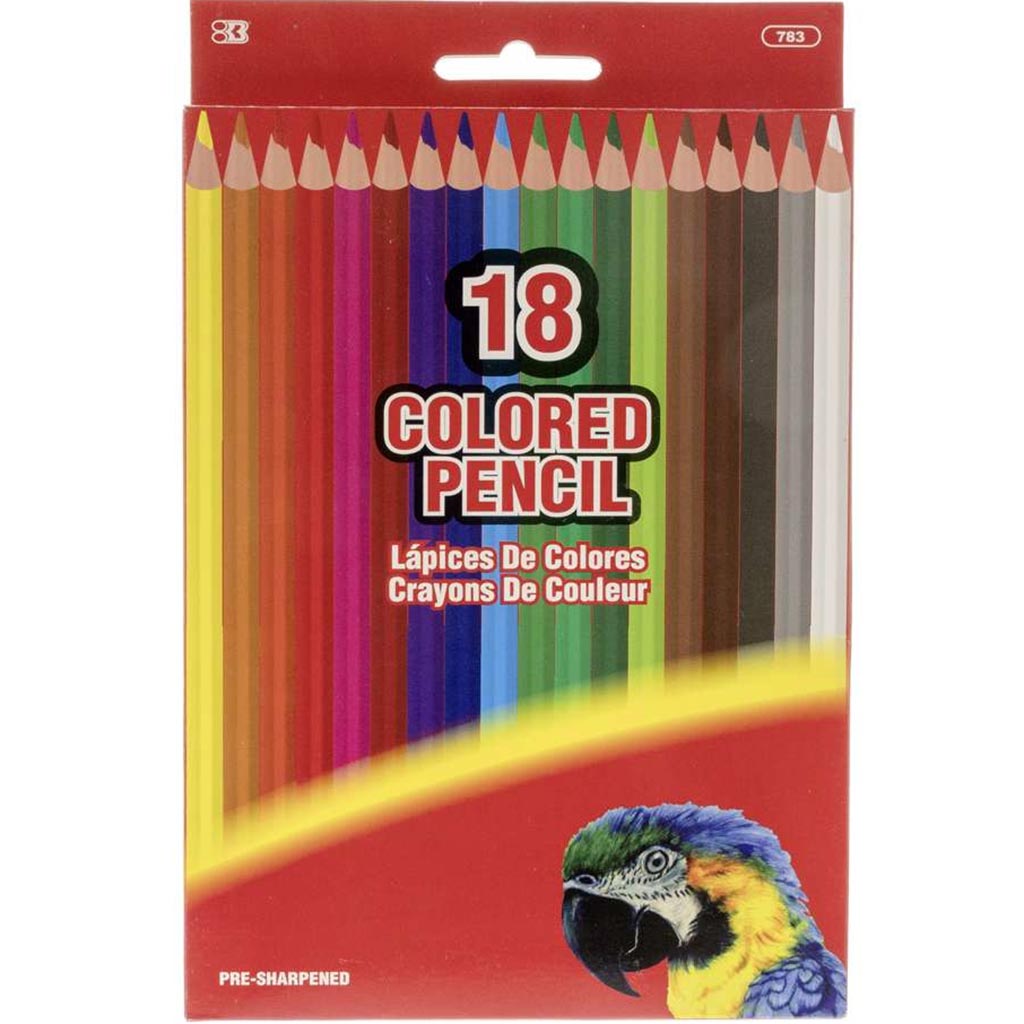 Bazic Colored Pencils 18ct