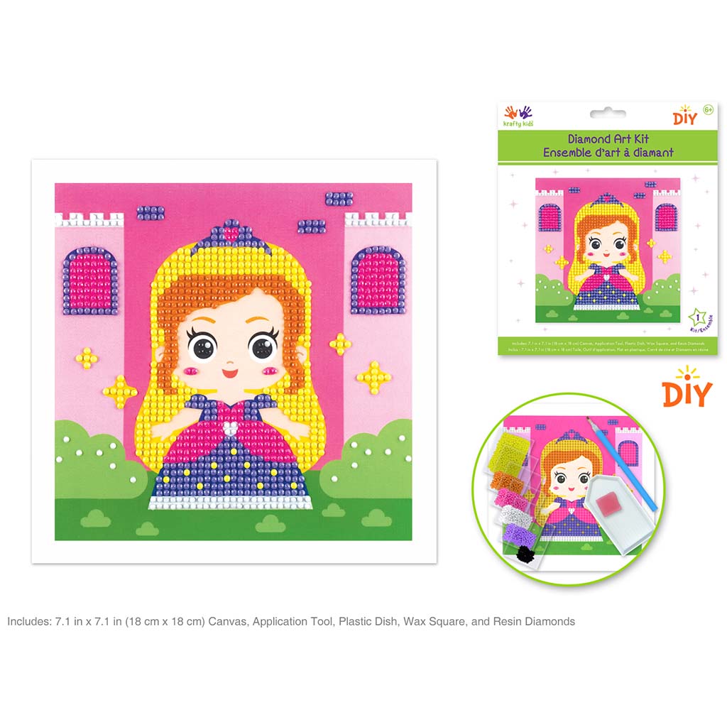 Krafty Kids Kit: Diy Diamond Art Kit Princess