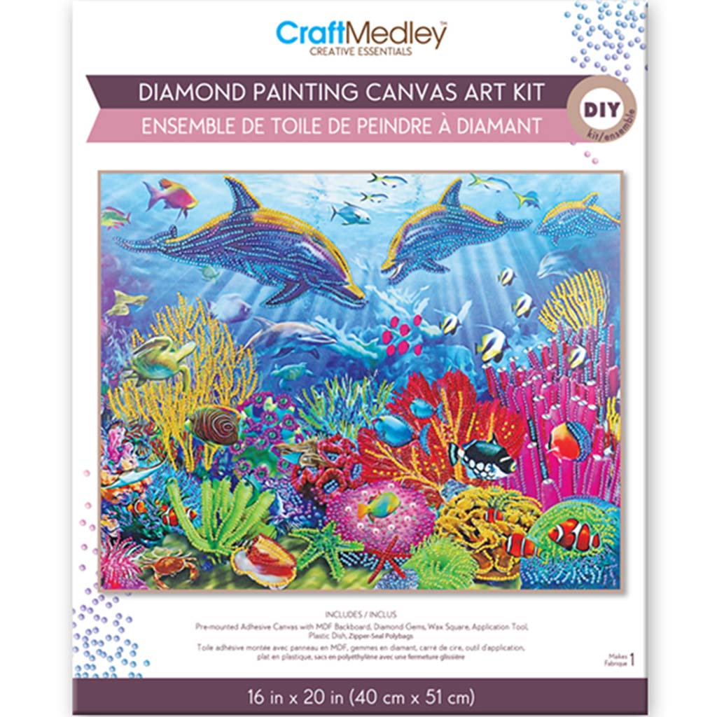 Krafty Kids Kits: Canvas Diy Goody Bags W/4 Markers Under The Sea