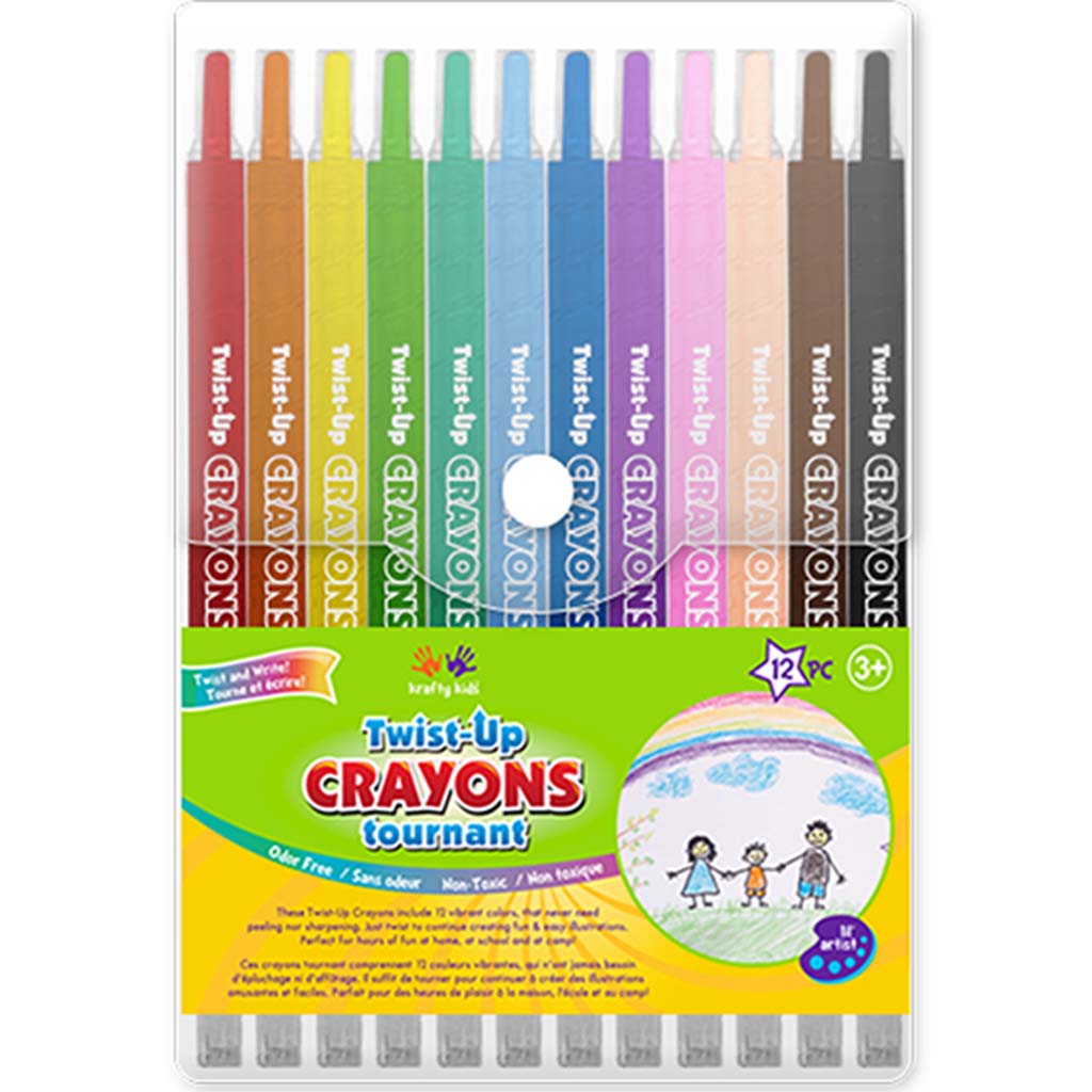 Krafty Kids: Lil&#39; Artist Twist-Up Crayons 12Pk