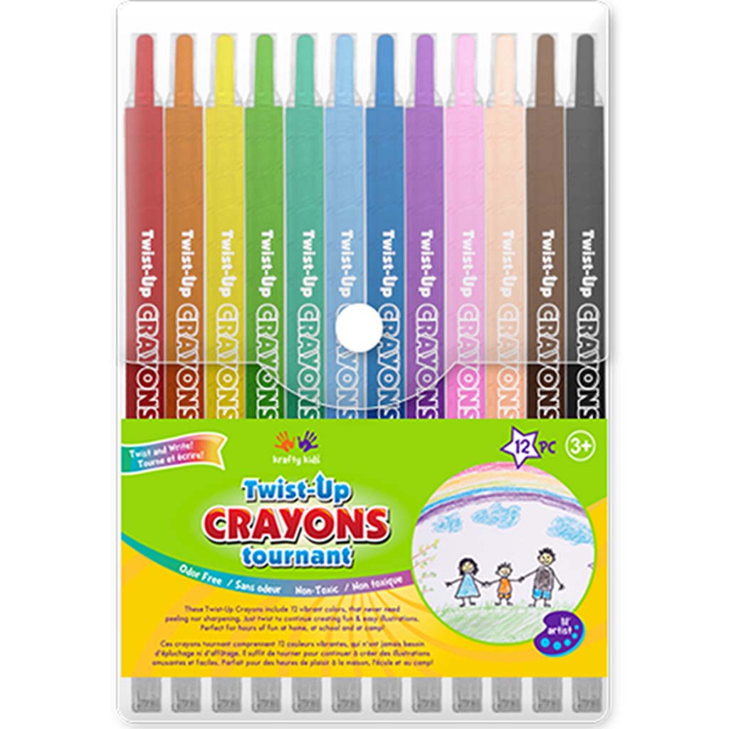Krafty Kids: Lil' Artist Twist-Up Crayons 12Pk