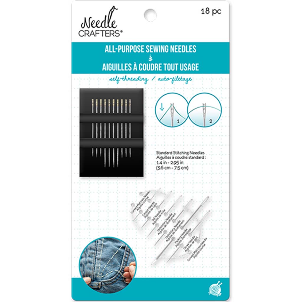 Needlecrafters: All-Purpose Sewing Needles 18Ct