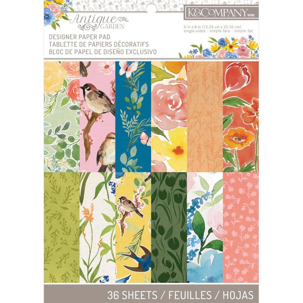 Antique Garden Paper Pad, 6in x 8in