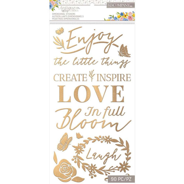 Dimensional Puffy Stickers 90Pkg