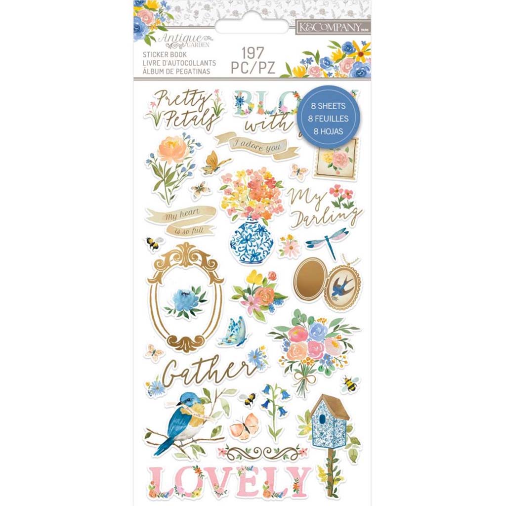 Sticker Book Gold Foil