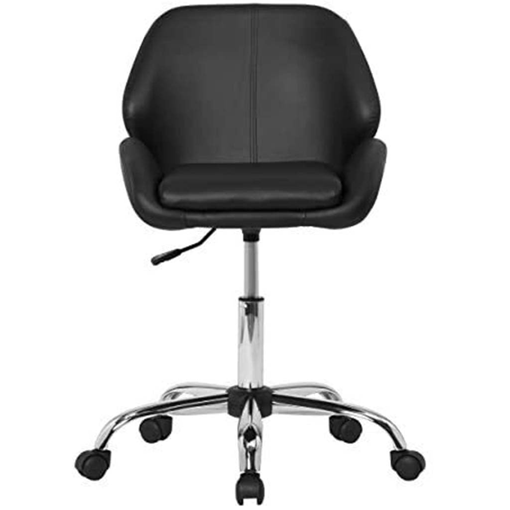 Black Pearl Office Chair In Chrome