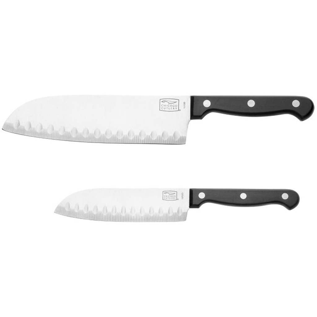 Chicago Cutlery Essentials Santoku Knife Set, 2pc