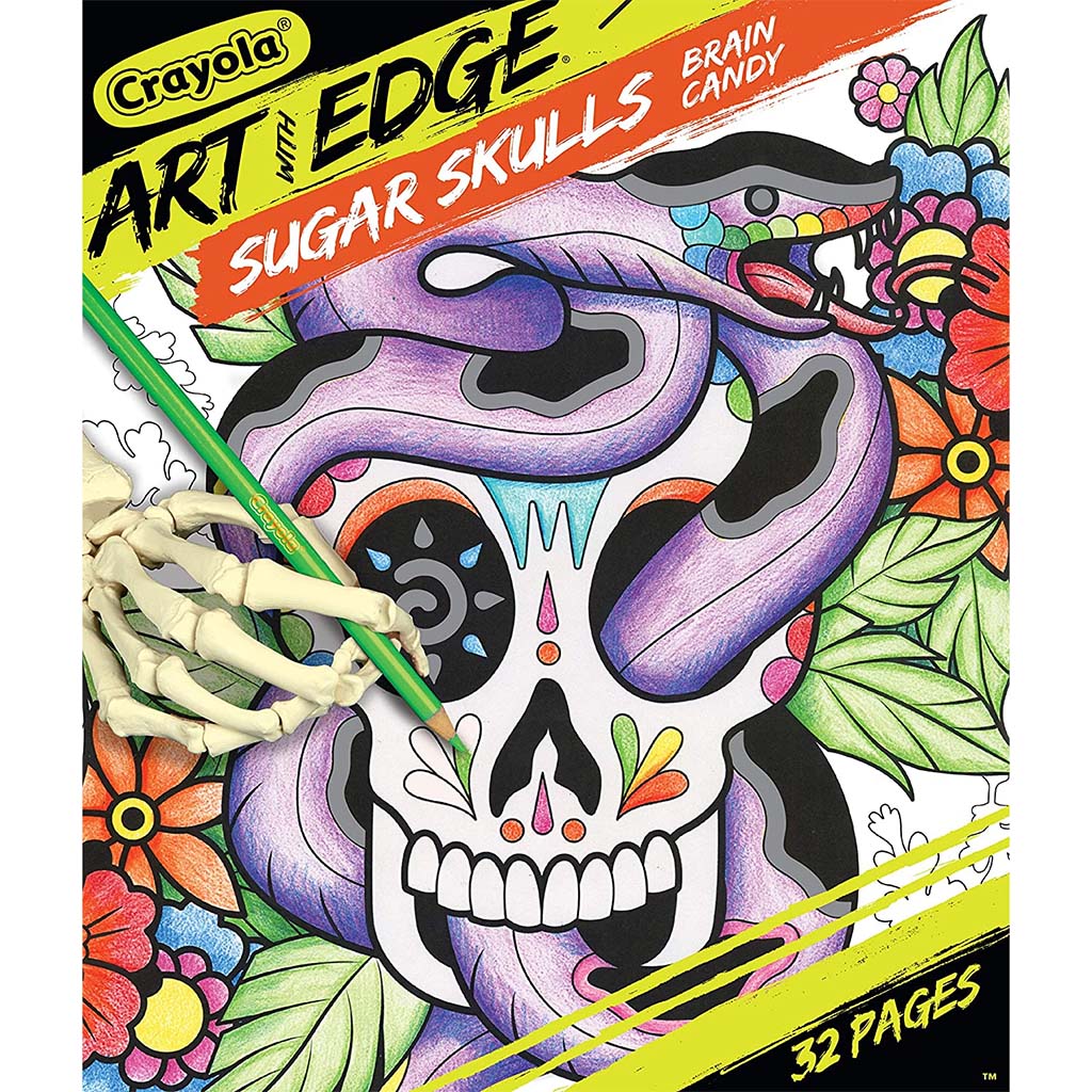 Sugar Skulls Brain Candy Art with Edge