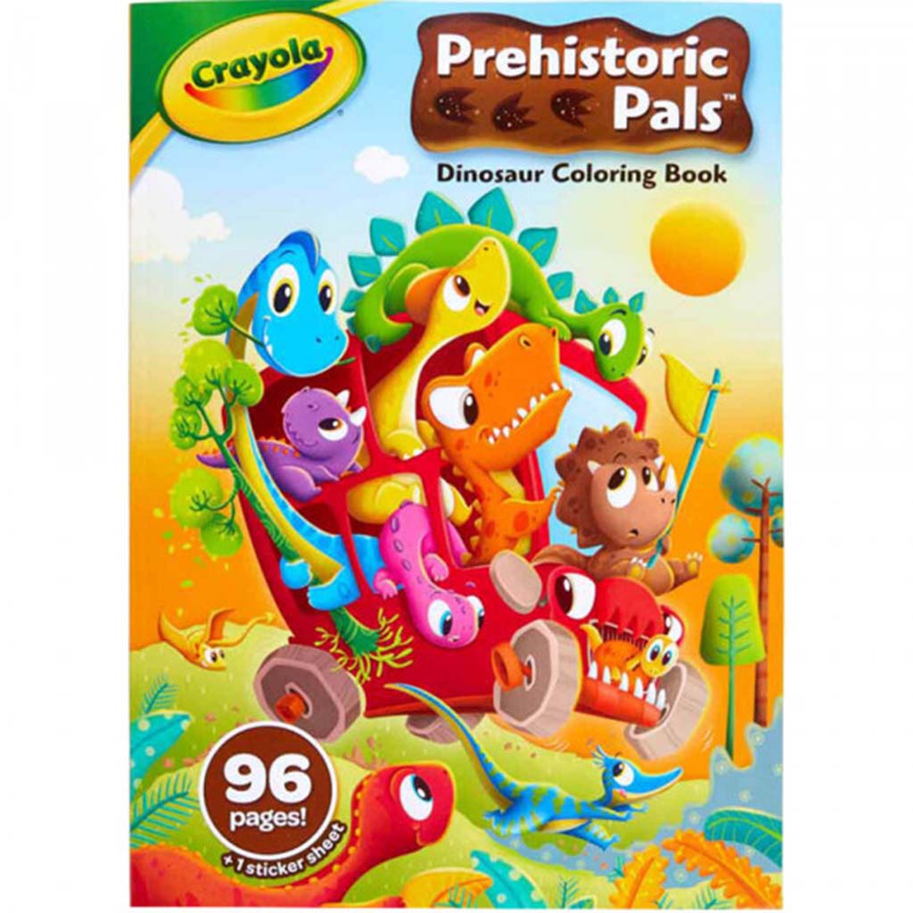 Coloring Book Prehistoric Pals , 96 Page