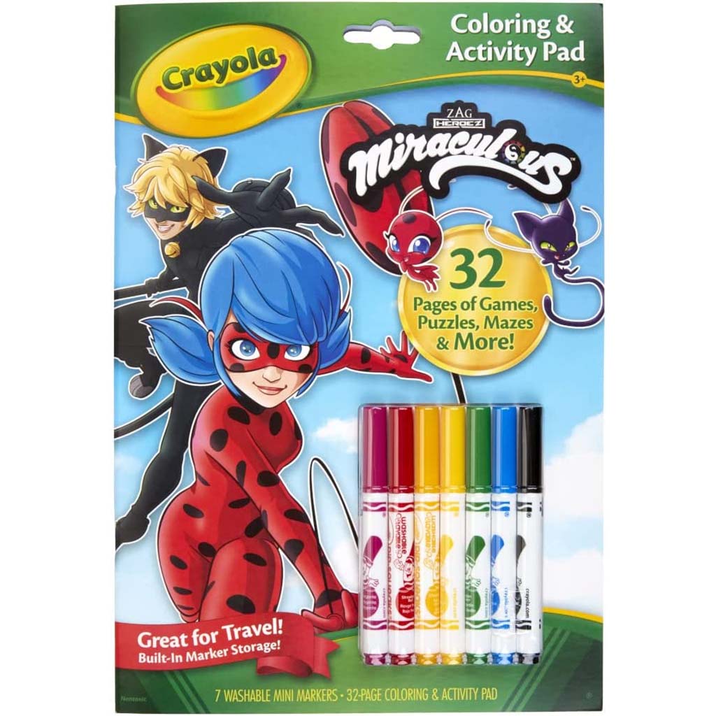 Coloring &amp; Activity Pad with Markers Miraculous