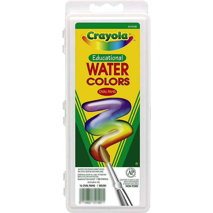 Education Watercolors Extra Bright & Blendable, 16ct