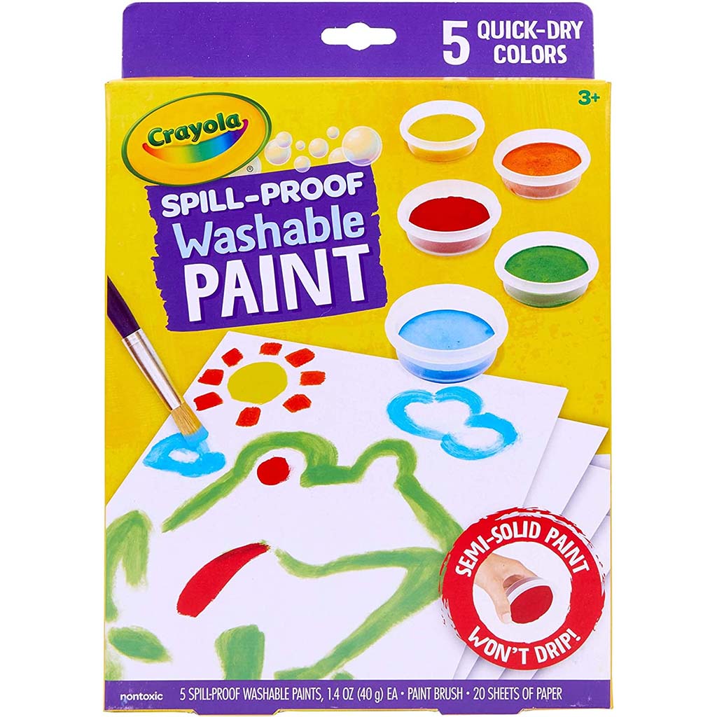 Spill Proof Washable Paint Kit