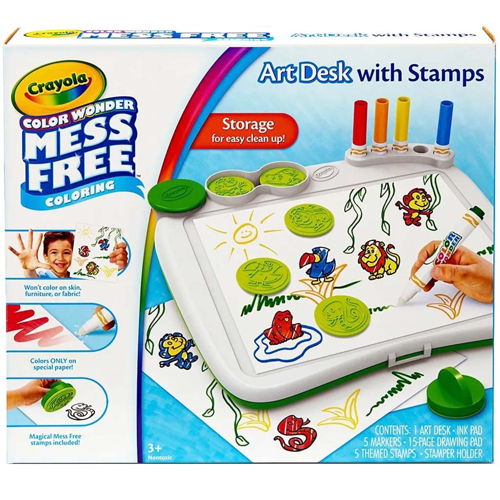 Color Wonder Art Desk with Stamps
