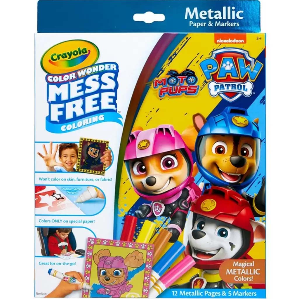 Color Wonder Metallic Paper &amp; Markers, Paw Patrol