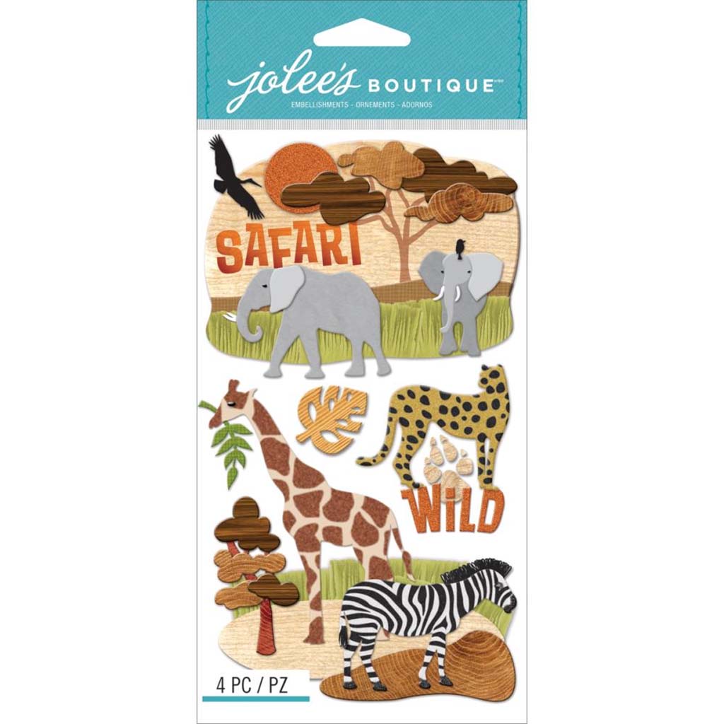 Jolees Boutique Safari Stickers