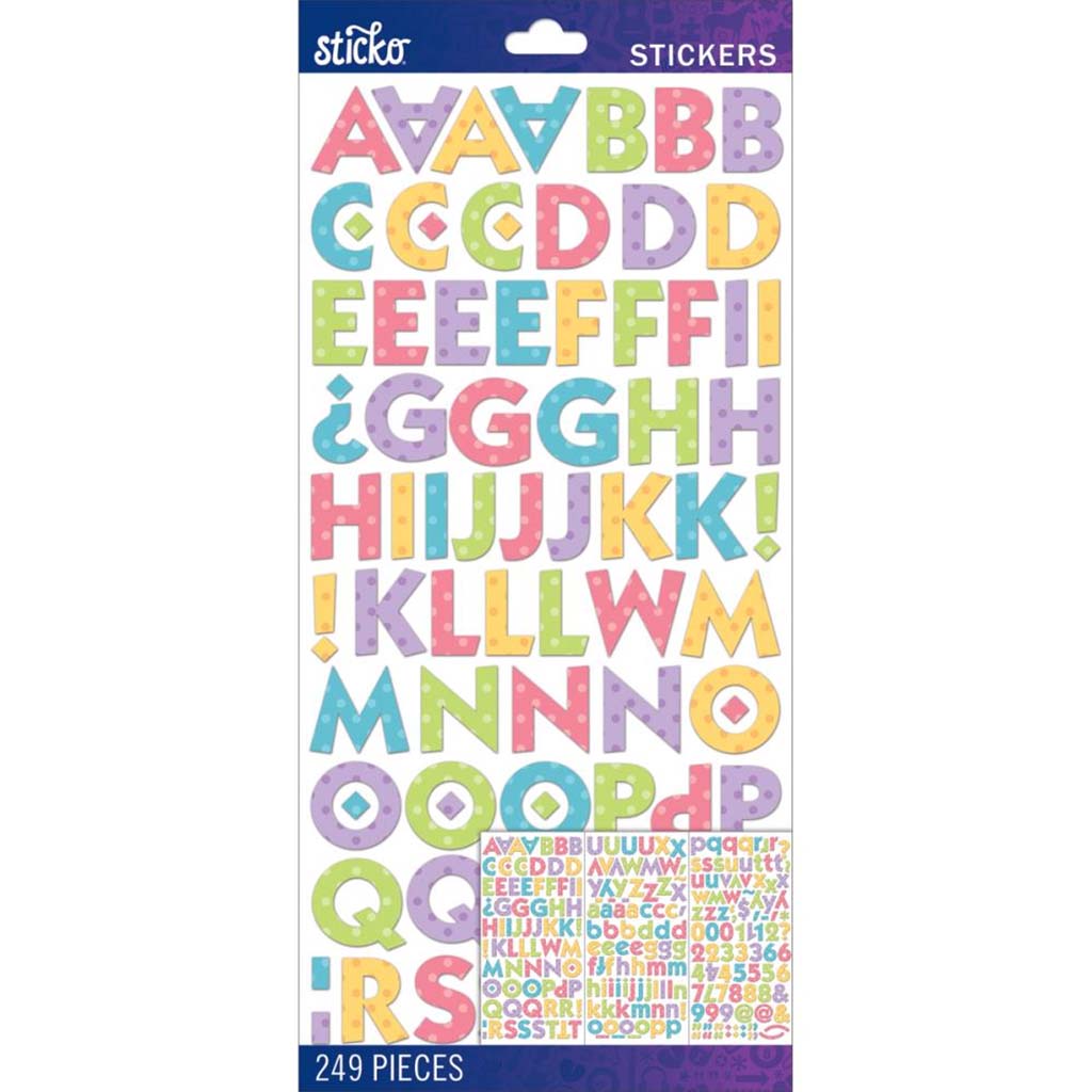 Sticko Alphabet Bright Dot