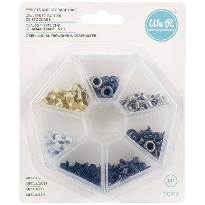 Eyelets with Storage Case, Metallic