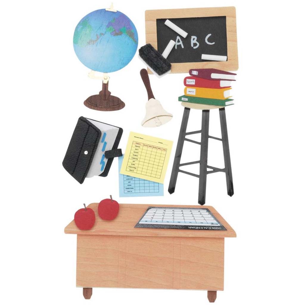 Jolee's Le Grande Dimensional Stickers Teacher