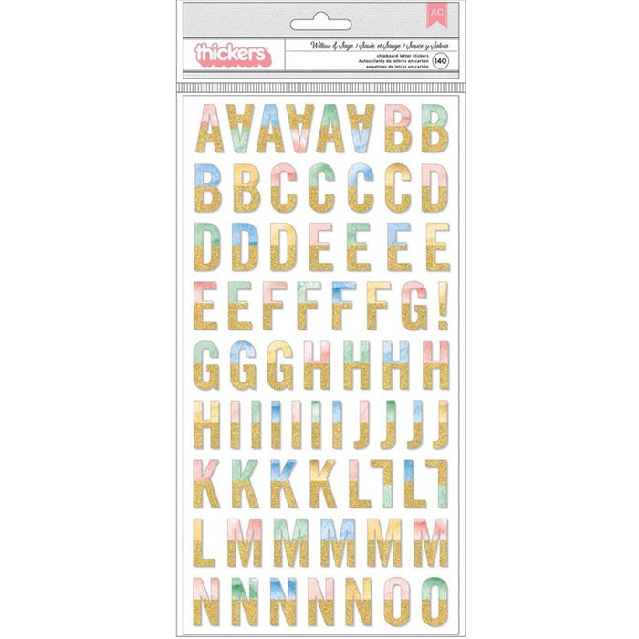 Willow & Sage Thickers Alphabet, 140pkg
