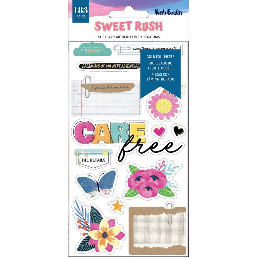 Sweet Rush Stickers Book, 183Pc