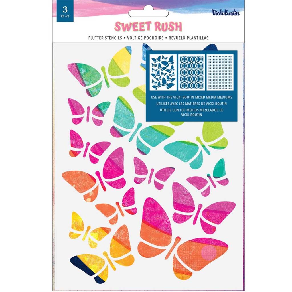 Sweet Rush Stencils Flutter