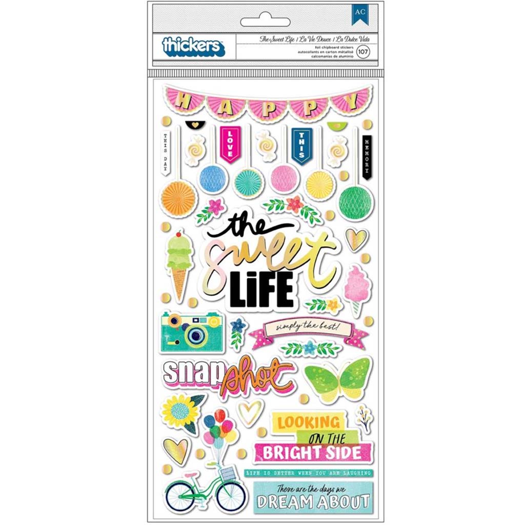 Sweet Rush Thickers Phrase/Icon, 107Pkg