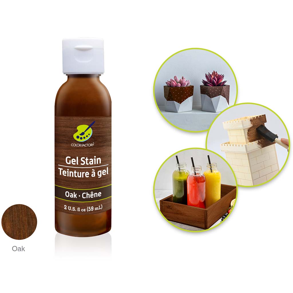 Color Factory: Gel Stains Oak, 2Oz
