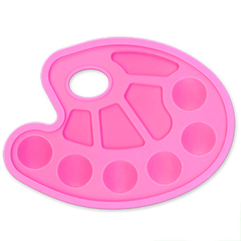 Krafty Kids: Lil' Artist Oval Plastic Palette 10-Well, Asst 3-Col, 6.7in x 8.9in