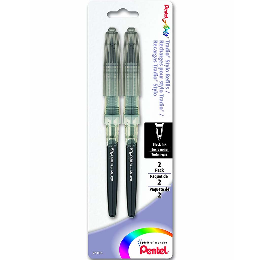 Tradio Stylo Sketch Pen Refill, Black Ink