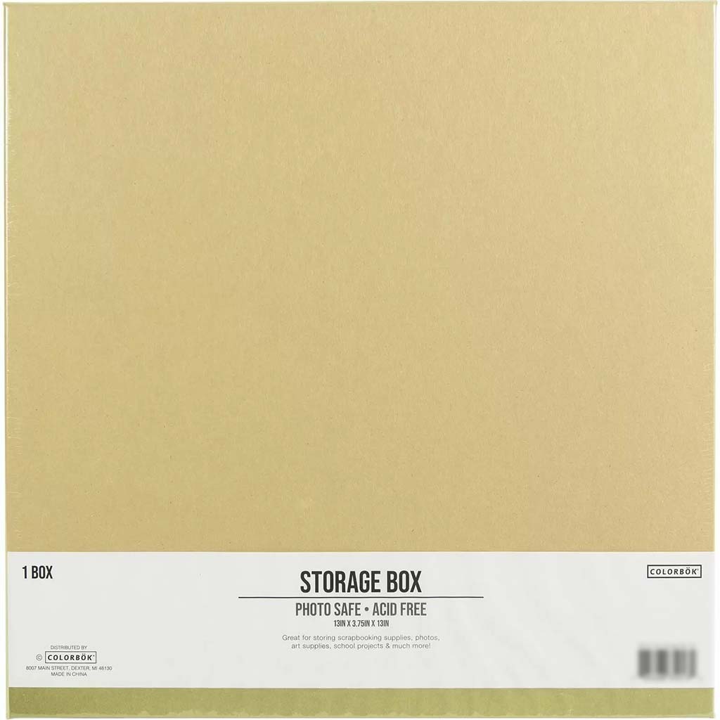 Storage Box Tan, 12in