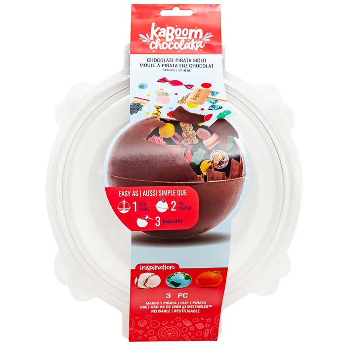 Kaboom Chocolaka Pinata Mold Ball, 3pcs