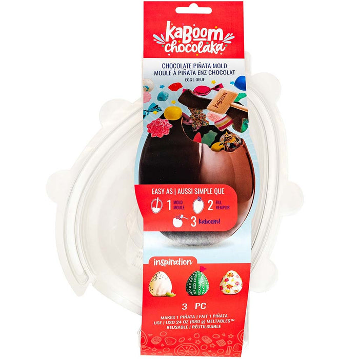 Kaboom Chocolaka Piñata Mold-Egg, 3pcs