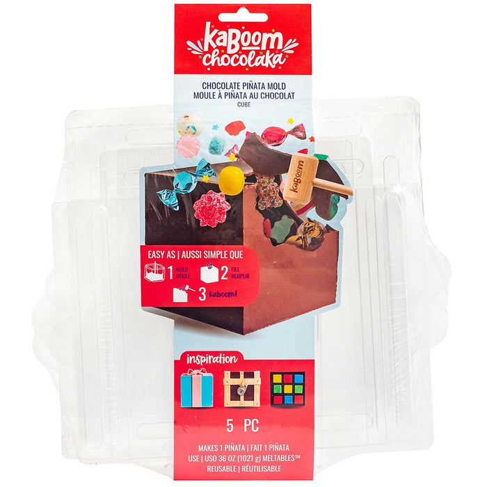 Kaboom Chocolaka Pinata Mold-Cube, 5pcs