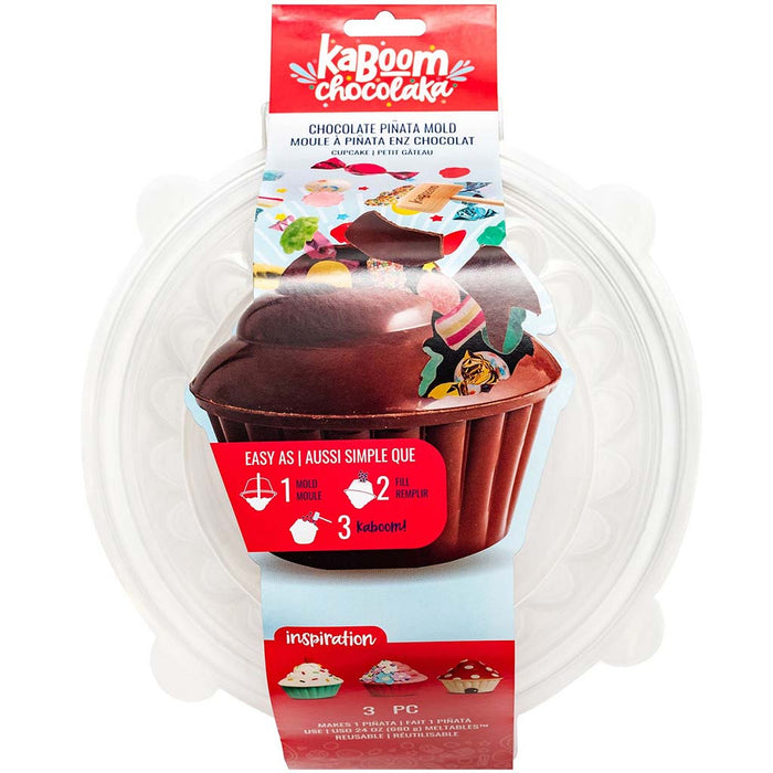Kaboom Chocolaka Pinata Mold-Cupcake, 3pcs