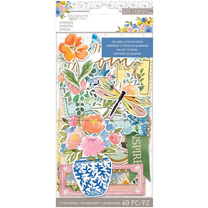 Antique Garden Ephemera, 40pcs