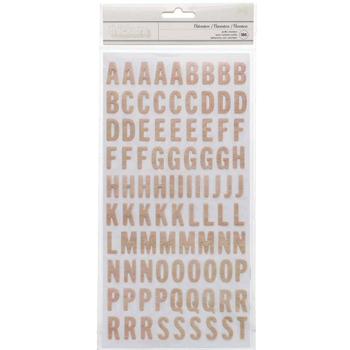 Jen Hadfield Live & Let Grow Adventure Puffy Alphabet Thickers 186Pkg.