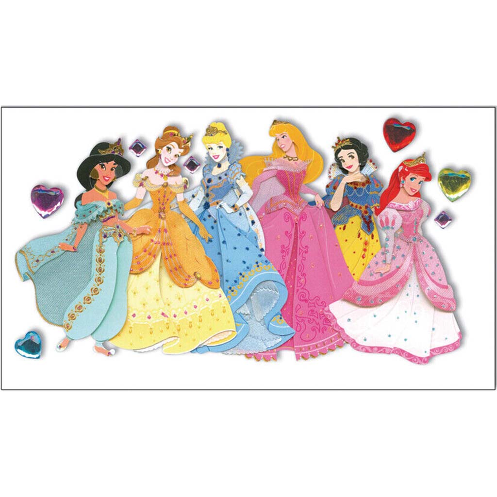 3D Sticker Multi Princess, 8pc