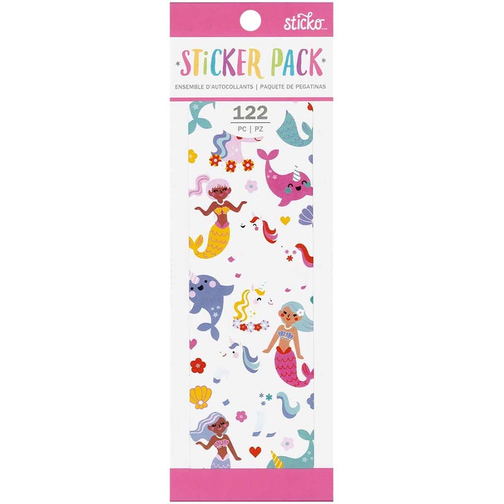 Fantasy Animal Sti Sticker 3 Sheets, 122pc