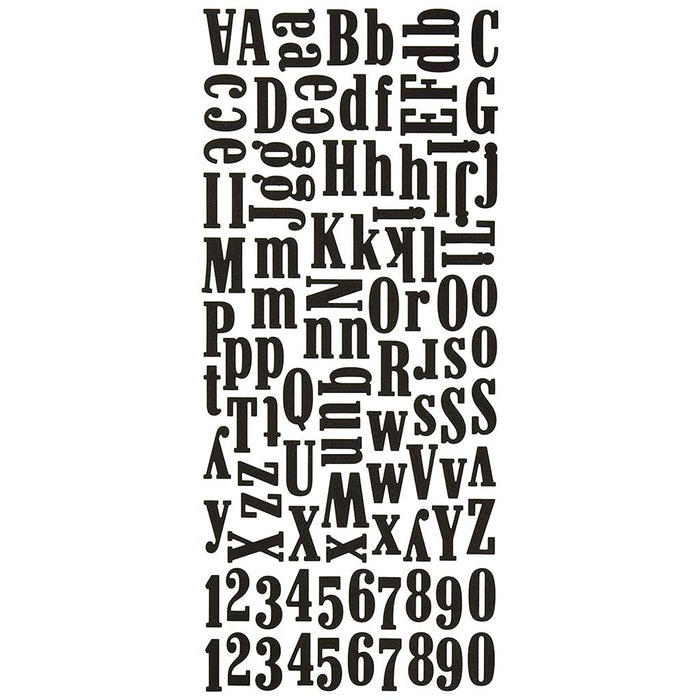 Sticko Large Black Foam Alphabet Stickers 1 Inch
