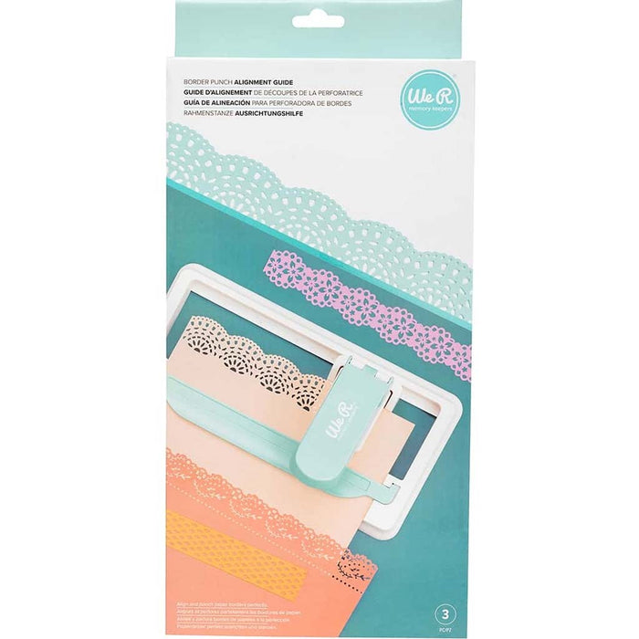 We R Makers Edge Alignment Guide with Mosaic Border Punch Cartridge