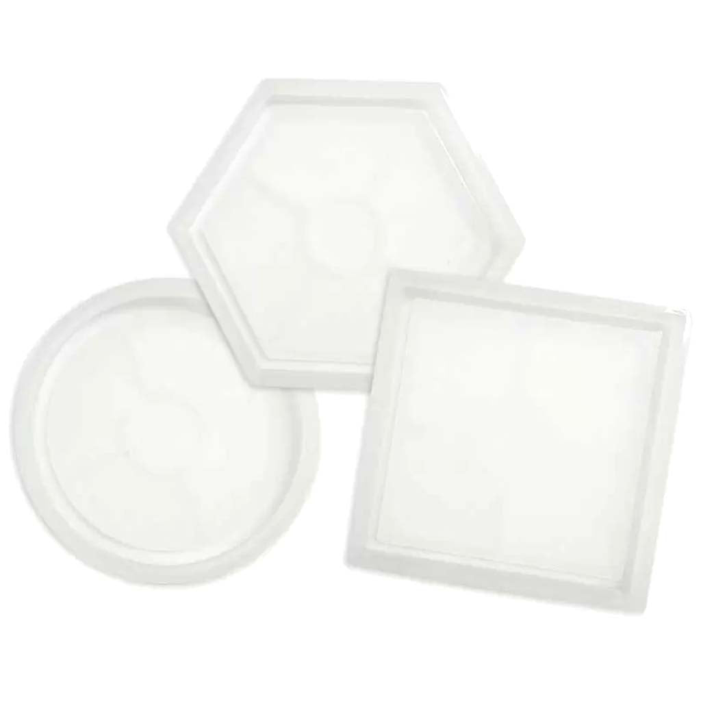 We R Spin it Epoxy Mold Coaster, 3pc