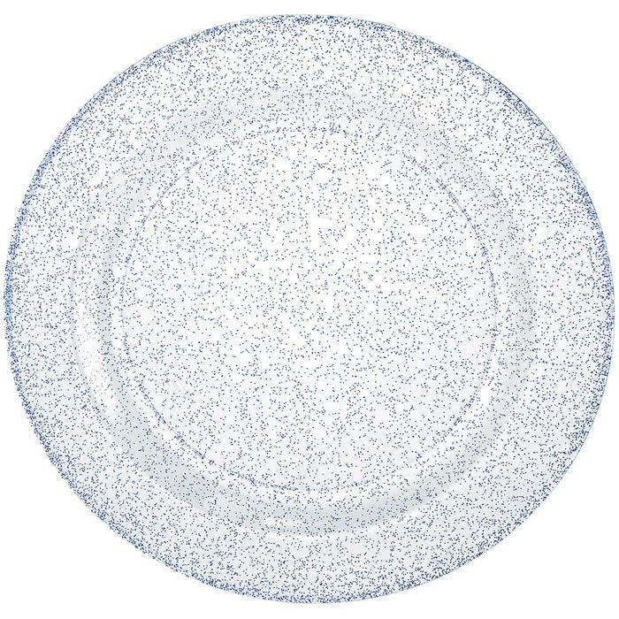 Glitter Plate Blue, 10.25in