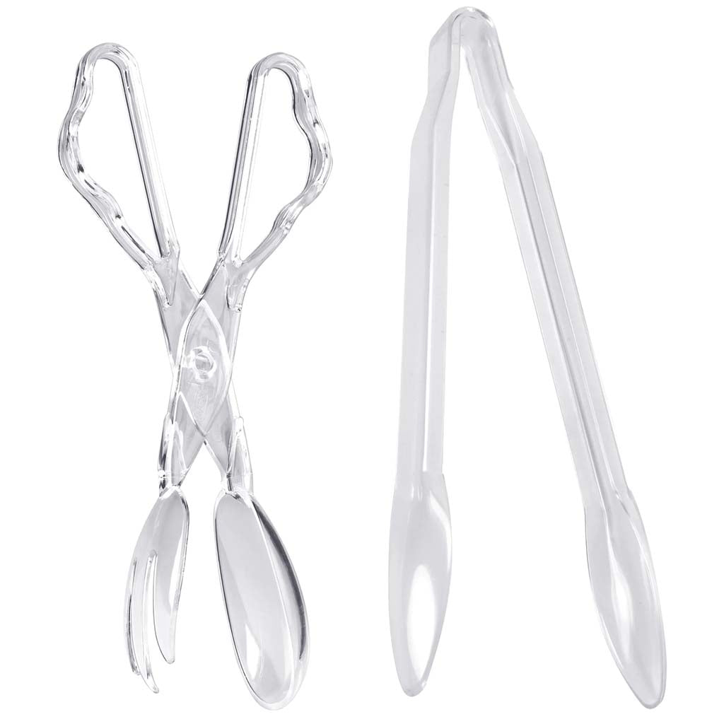 Clear Tong Set 2pc