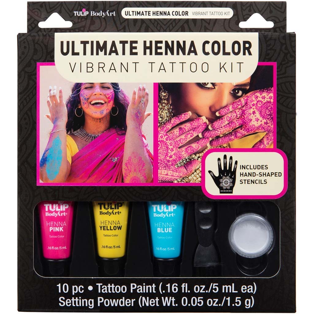 Tulip Body Art Ultimate Henna Color Vibrant Tattoo Kit