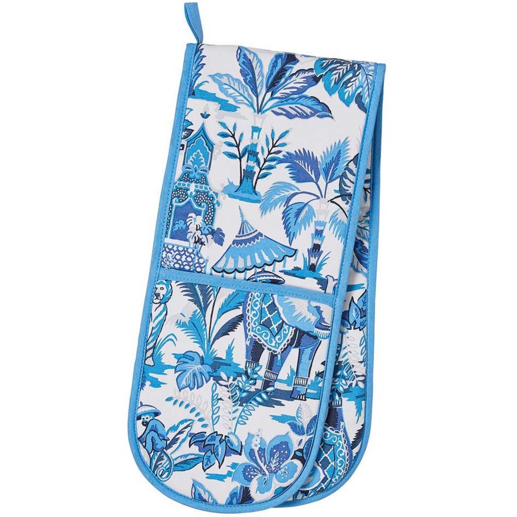 India Blue, Double Oven Gloves