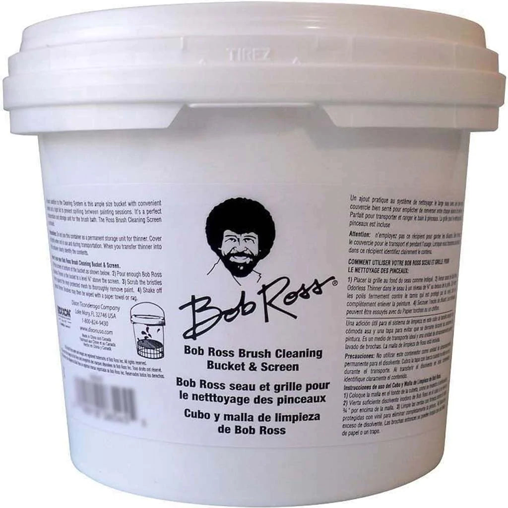 Bob Ross Brush Cleaning Bucket and Screen