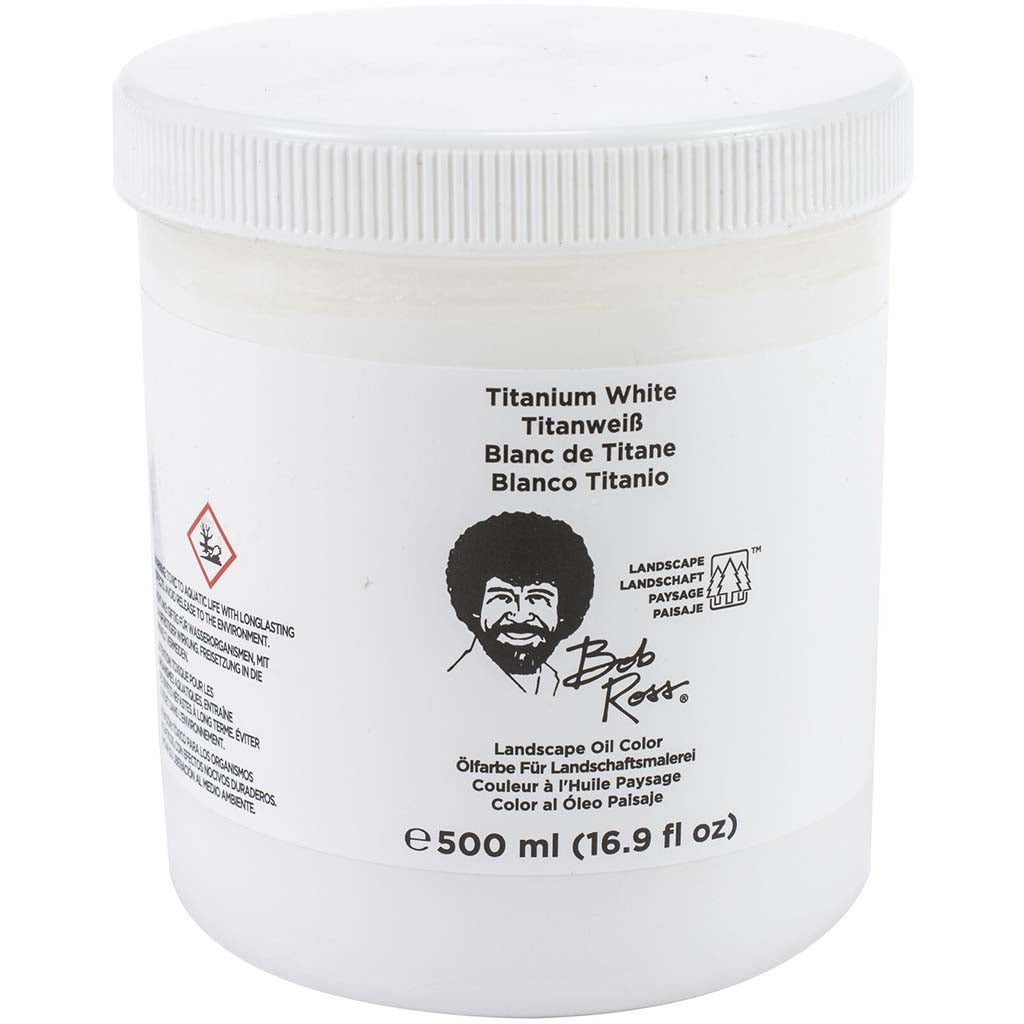 Bob Ross Oil Paints 500ml Titanium White